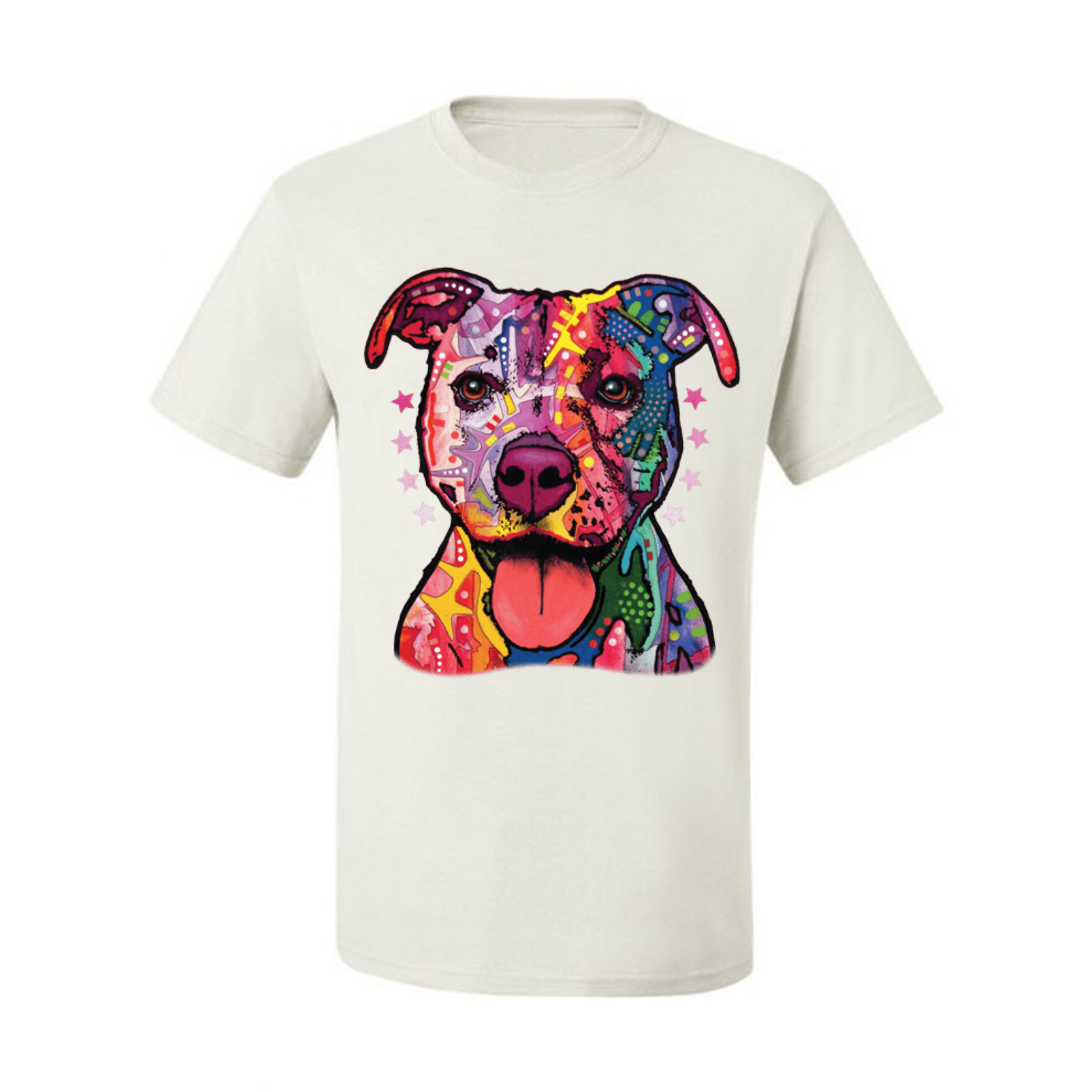Da Uomo Grafica T-shirt nera Maleducato cani Pitbull RECINZIONE sfondo Slim Fit 