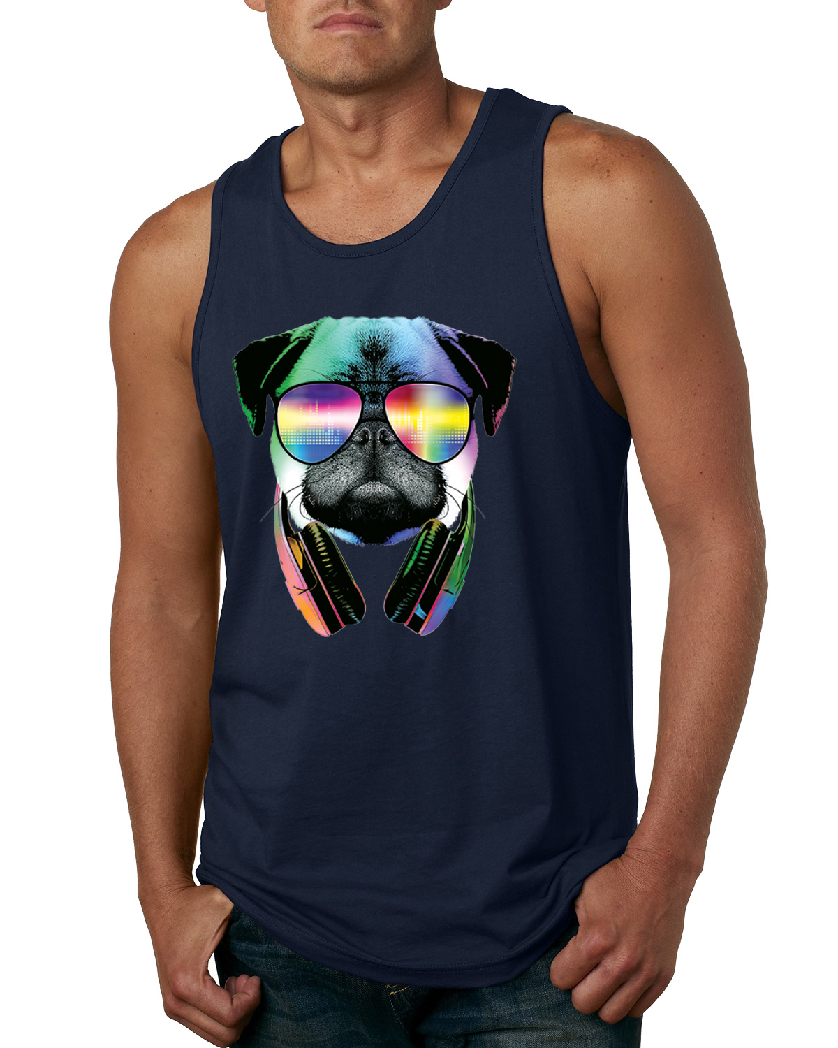 Pug Life Dog Grumpy Animal Funny Cool Men Women Vest Tank Top Unisex T Shirt 355 