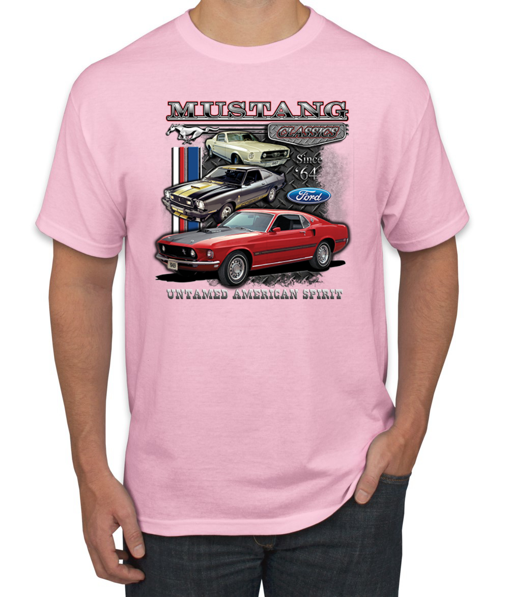 Camiseta unisex Ford Mustang sin cámara American Spirit 74 autos Mustang para hombre - Imagen 11 de 25