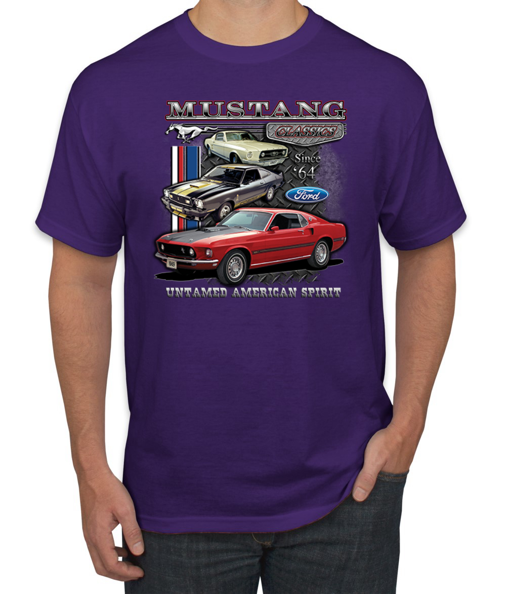 Camiseta unisex Ford Mustang sin cámara American Spirit 74 autos Mustang para hombre - Imagen 18 de 25