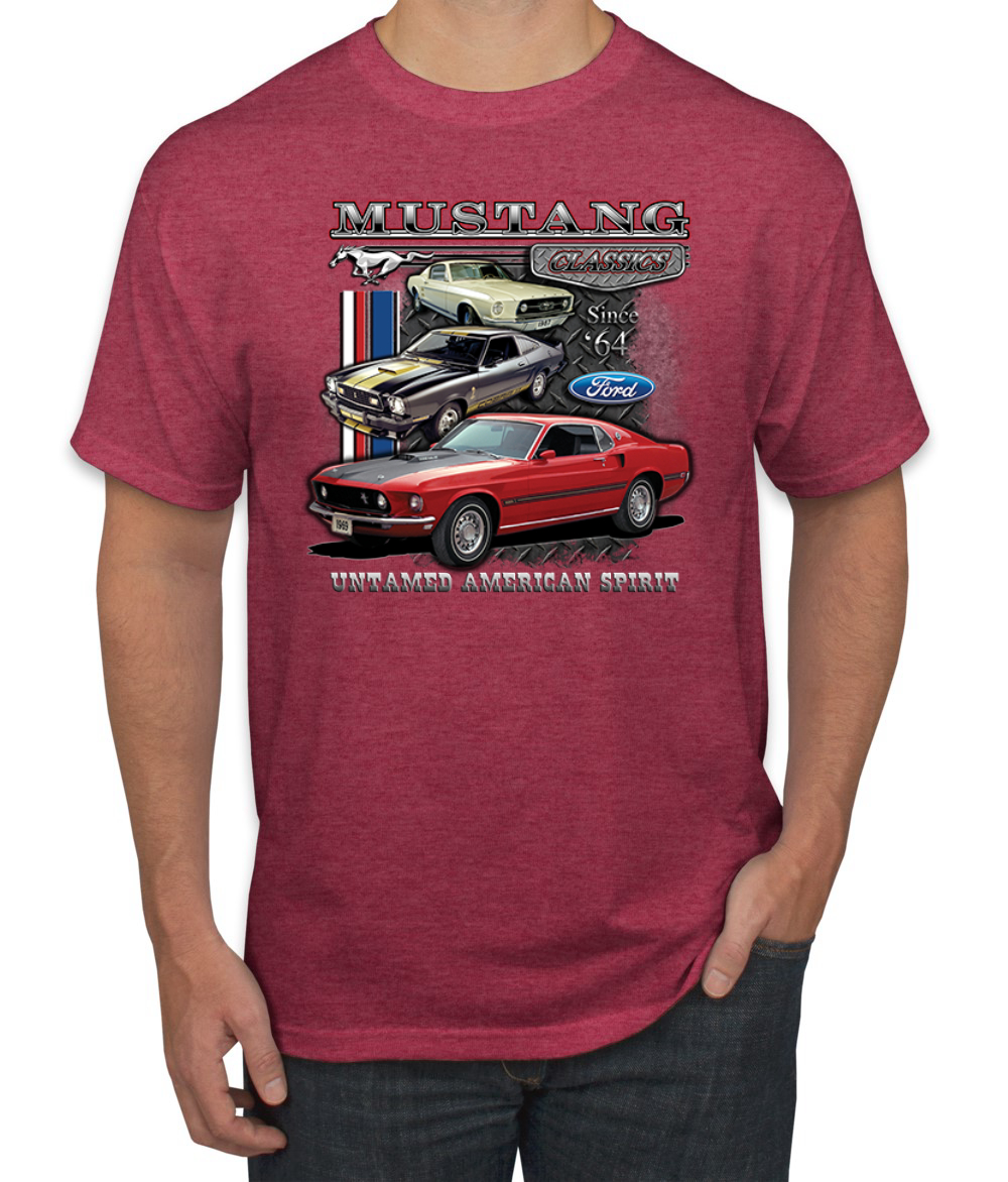 Camiseta unisex Ford Mustang sin cámara American Spirit 74 autos Mustang para hombre - Imagen 25 de 25