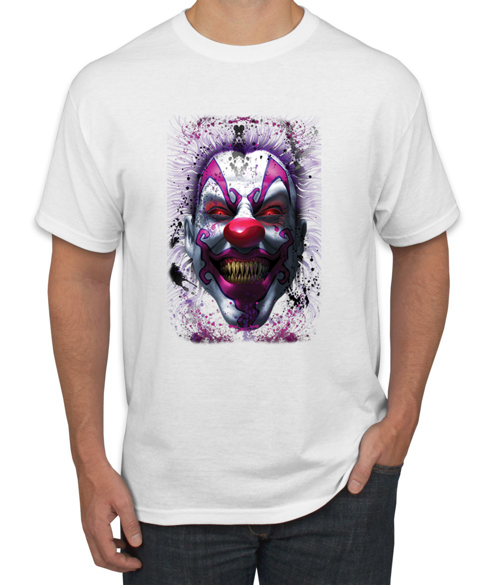 SCARY CLOWN SMILING HALLOWEEN T-SHIRT