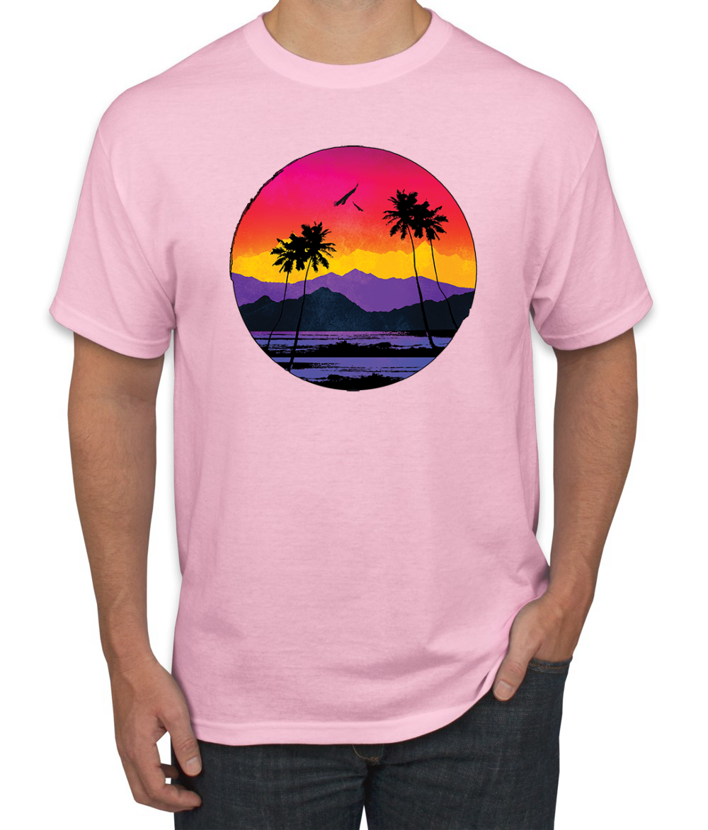 Tropical Paradise Strand Sonnenuntergang Streetwear Herren Grafik T-Shirt - Bild 12 von 26