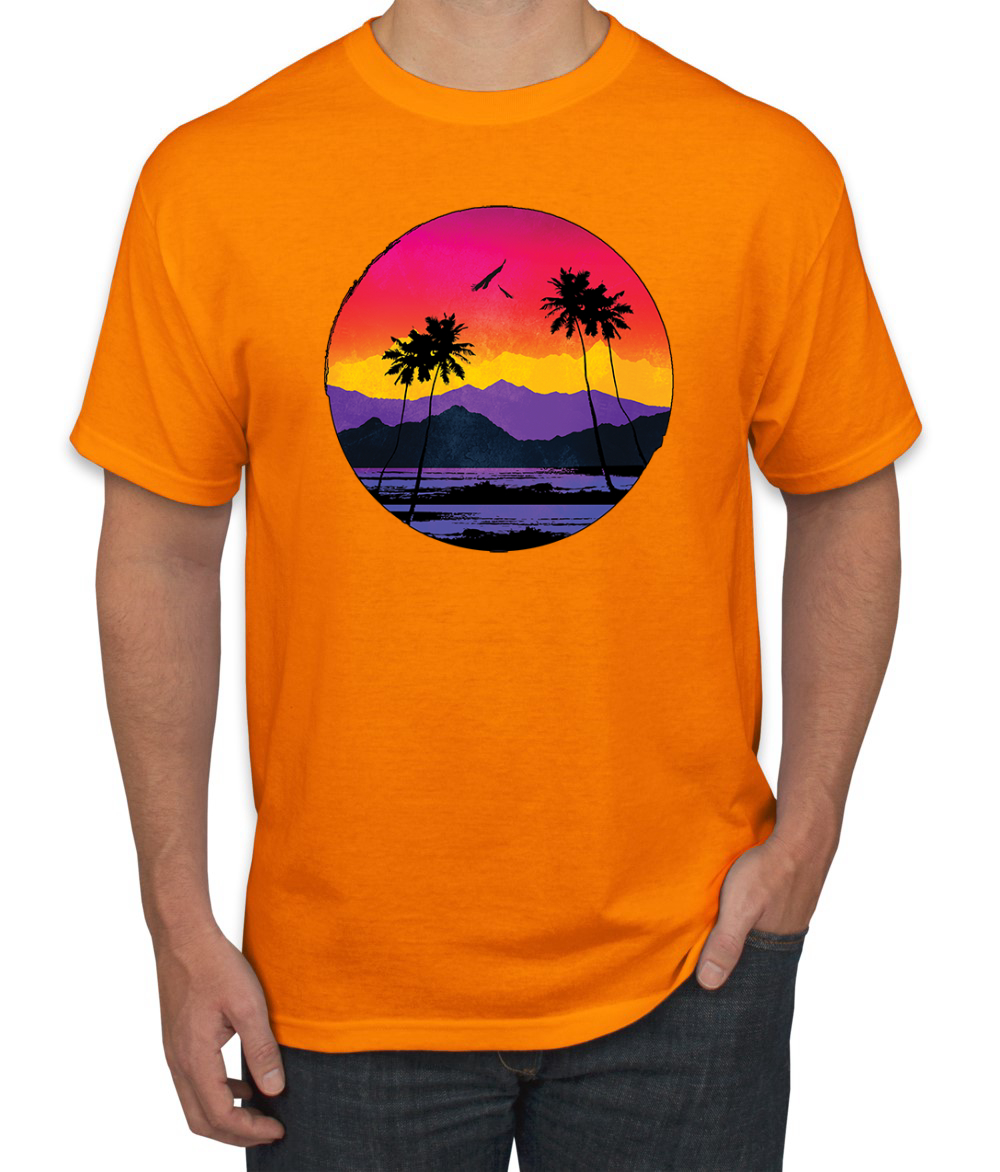 Tropical Paradise Strand Sonnenuntergang Streetwear Herren Grafik T-Shirt - Bild 18 von 26