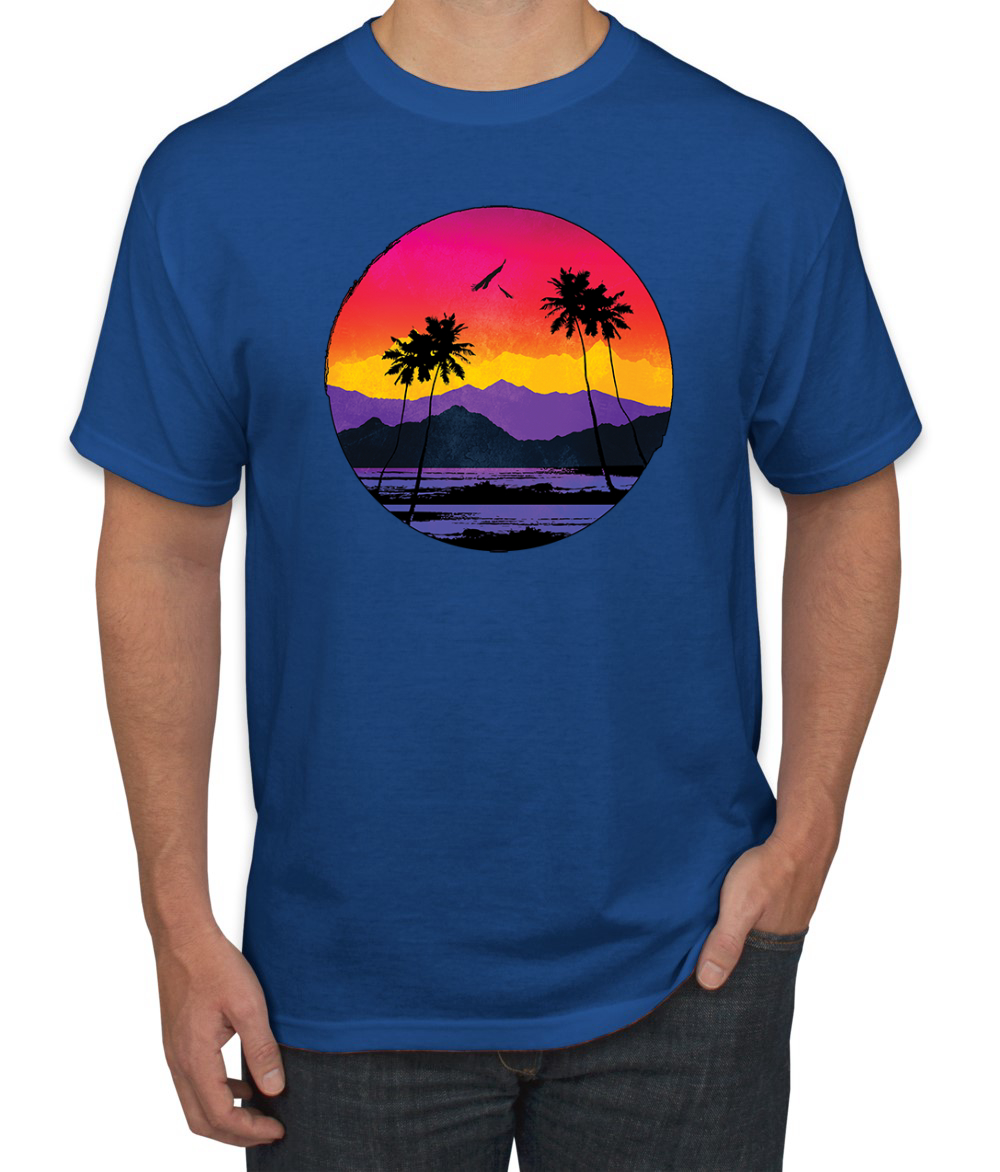 Tropical Paradise Strand Sonnenuntergang Streetwear Herren Grafik T-Shirt - Bild 21 von 26