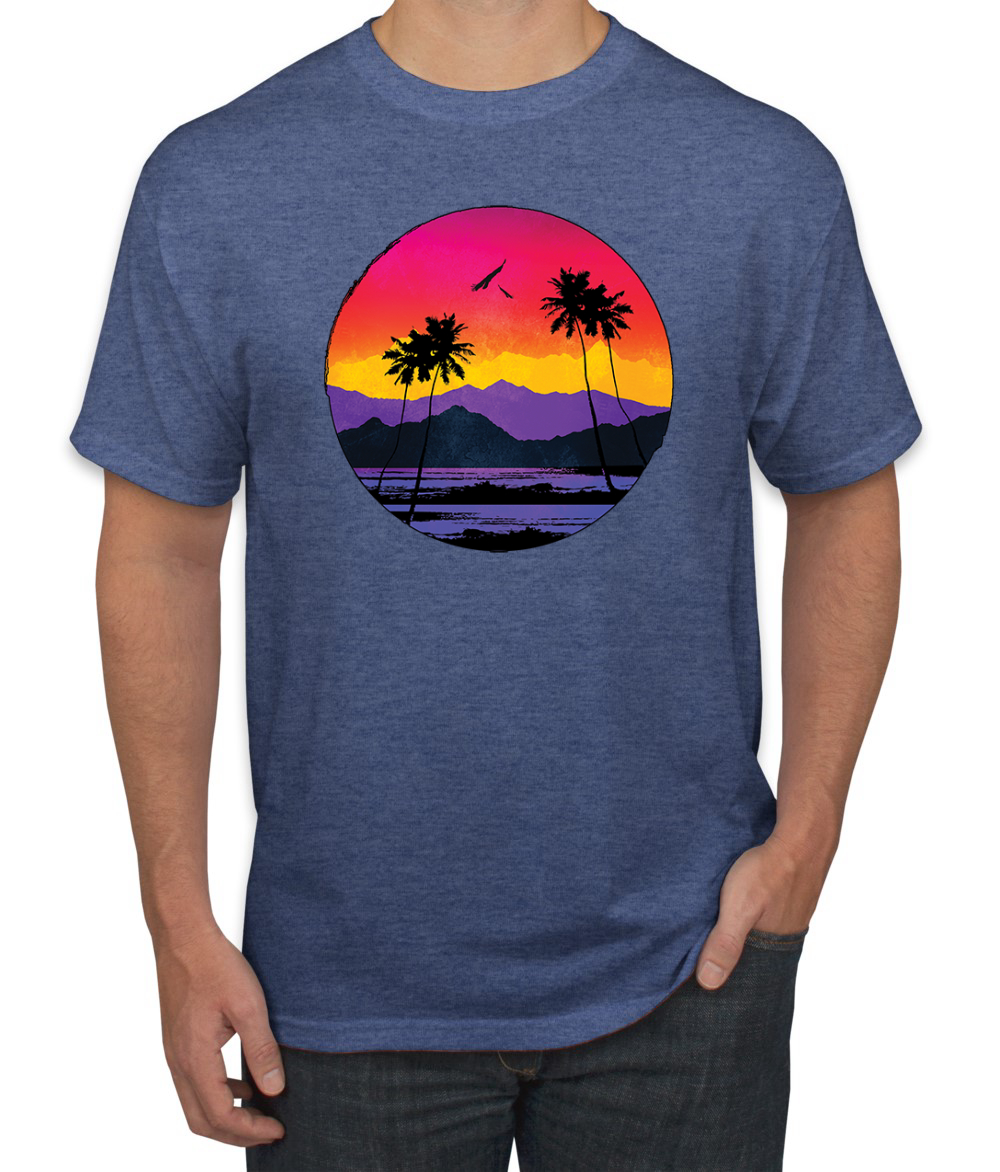 Tropical Paradise Strand Sonnenuntergang Streetwear Herren Grafik T-Shirt - Bild 23 von 26