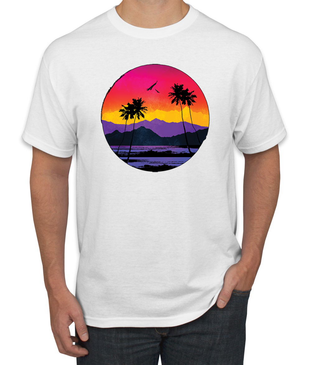 Tropical Paradise Strand Sonnenuntergang Streetwear Herren Grafik T-Shirt - Bild 26 von 26