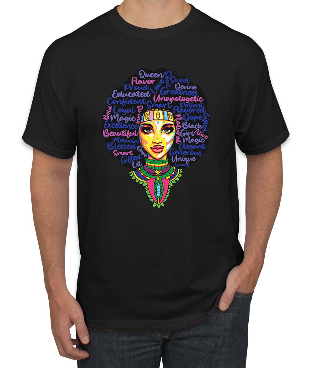 Loyal Strong Beautiful Black Queen Black History Month Men Graphic Tshirt