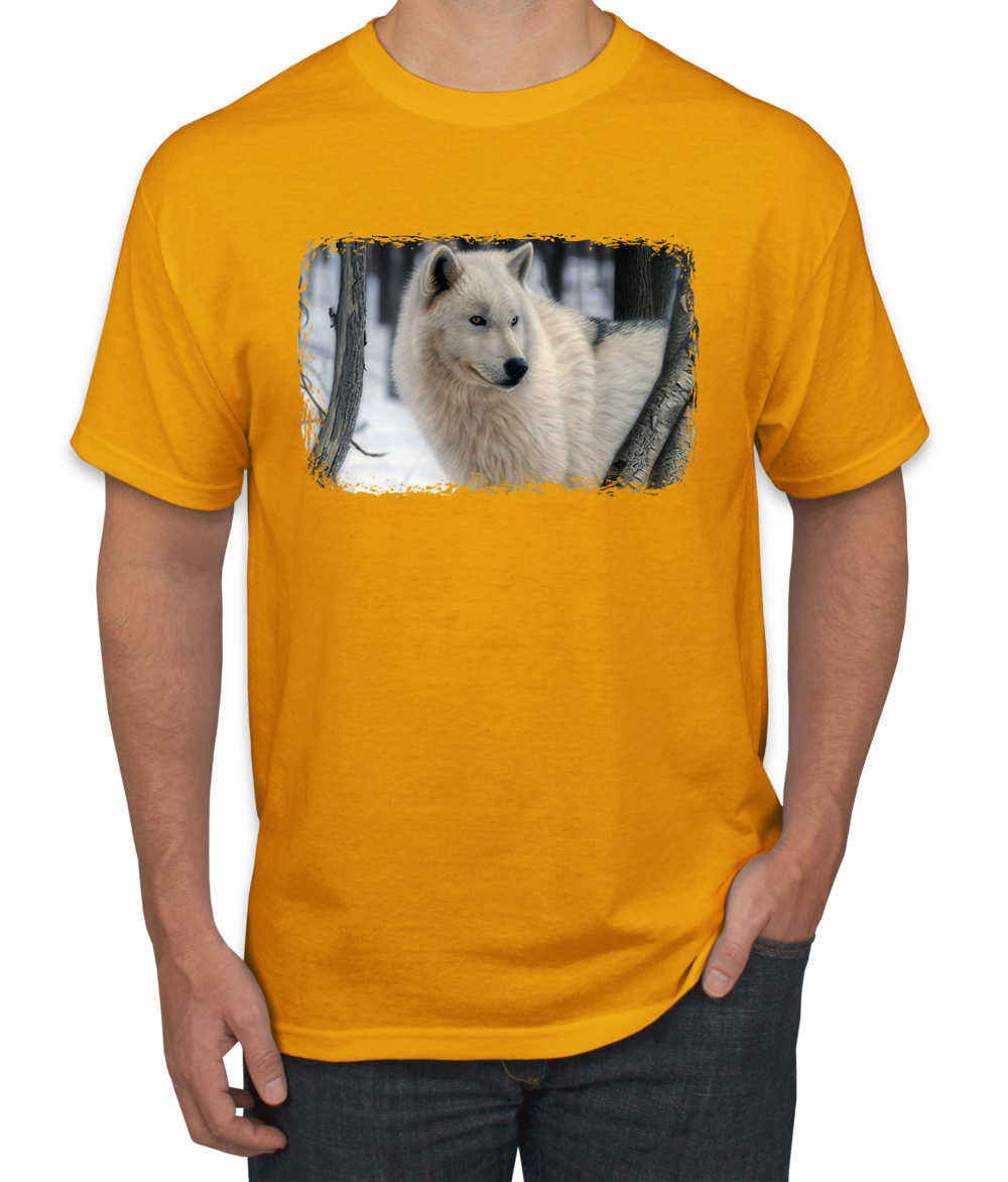 Arctic Prince Wolf Animal Men Graphic Tshirt - Picture 7 of 26