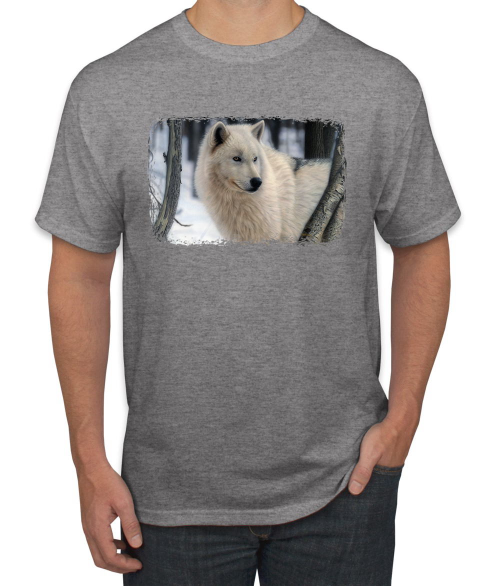 Arctic Prince Wolf Animal Men Graphic Tshirt - Picture 9 of 26
