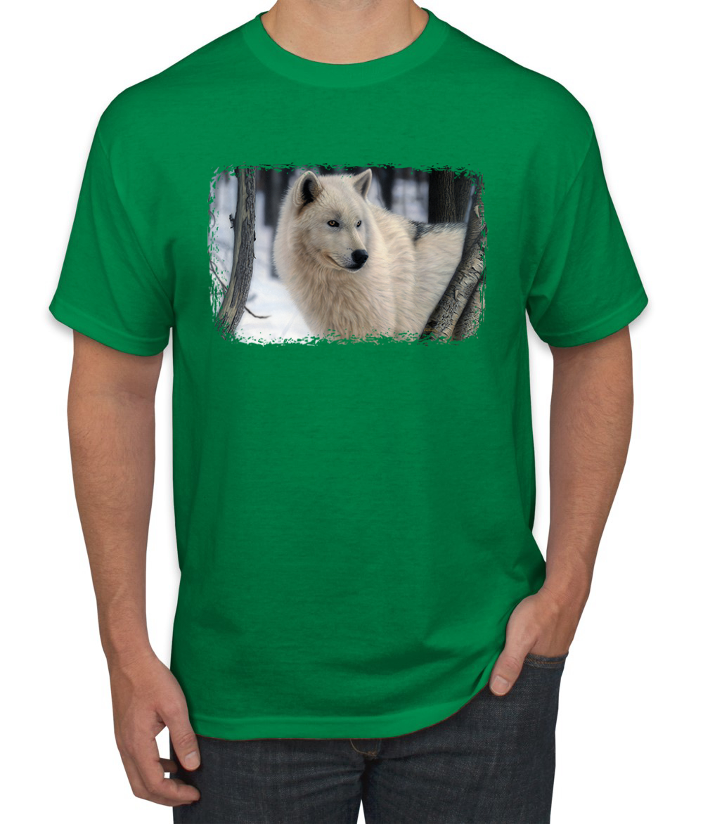 Arctic Prince Wolf Animal Men Graphic Tshirt - Picture 10 of 26