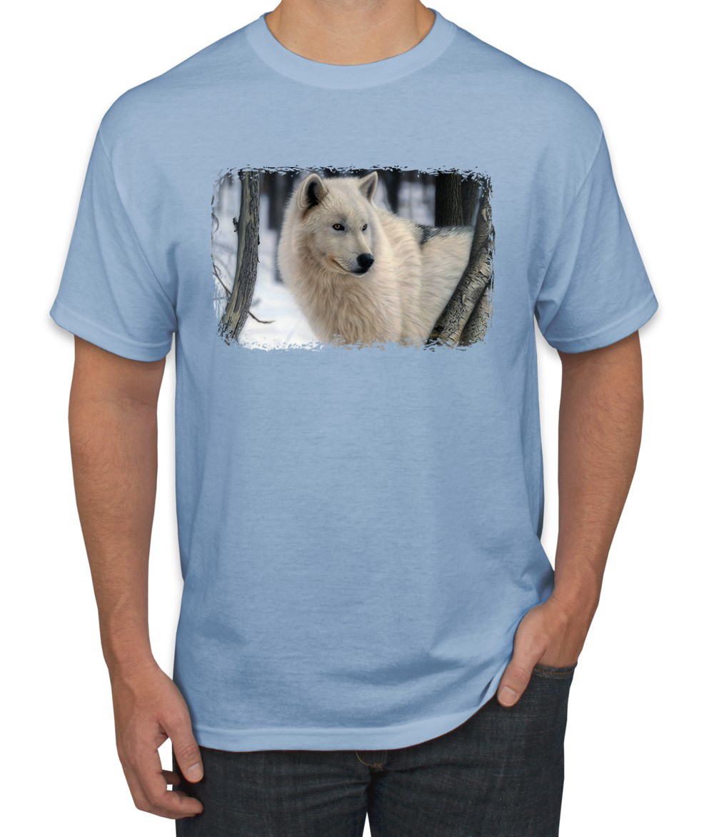 Arctic Prince Wolf Animal Men Graphic Tshirt - Picture 11 of 26
