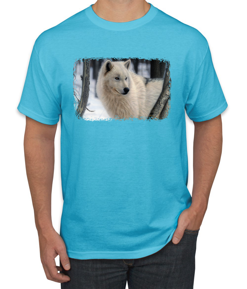 Arctic Prince Wolf Animal Men Graphic Tshirt - Picture 13 of 26