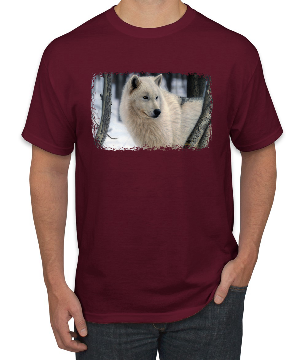 Arctic Prince Wolf Animal Men Graphic Tshirt - Picture 14 of 26