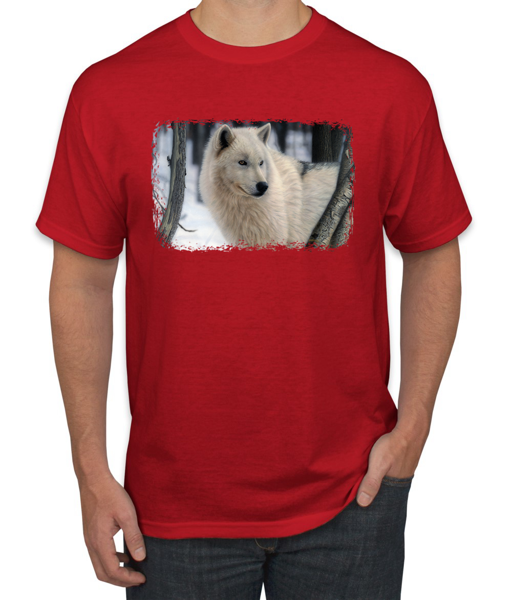 Arctic Prince Wolf Animal Men Graphic Tshirt - Picture 20 of 26