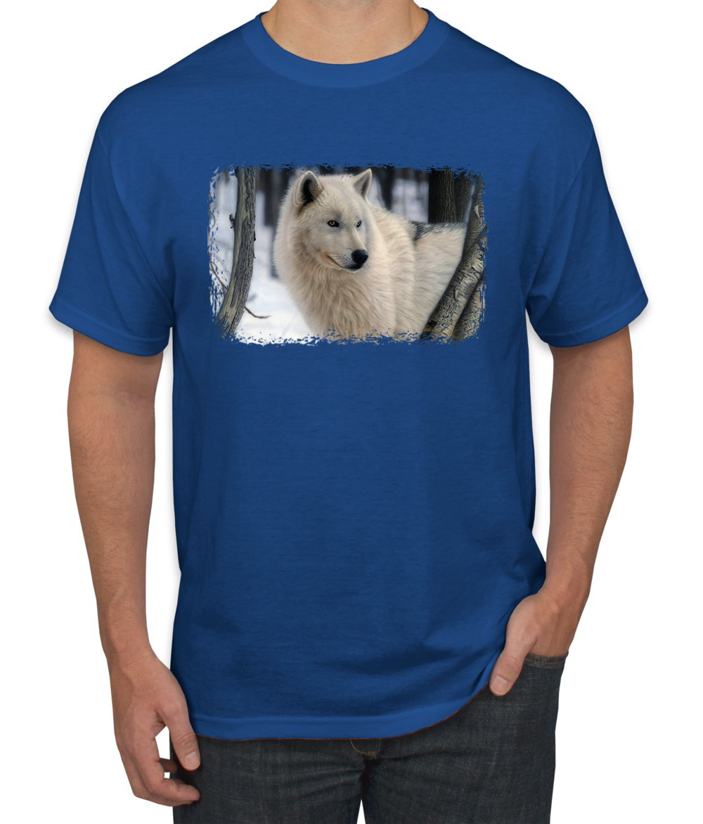 Arctic Prince Wolf Animal Men Graphic Tshirt - Picture 21 of 26