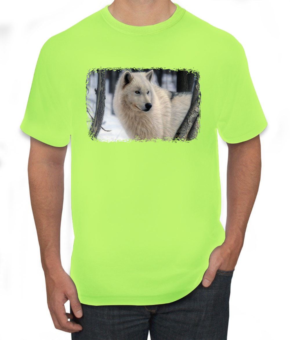 Arctic Prince Wolf Animal Men Graphic Tshirt - Picture 22 of 26