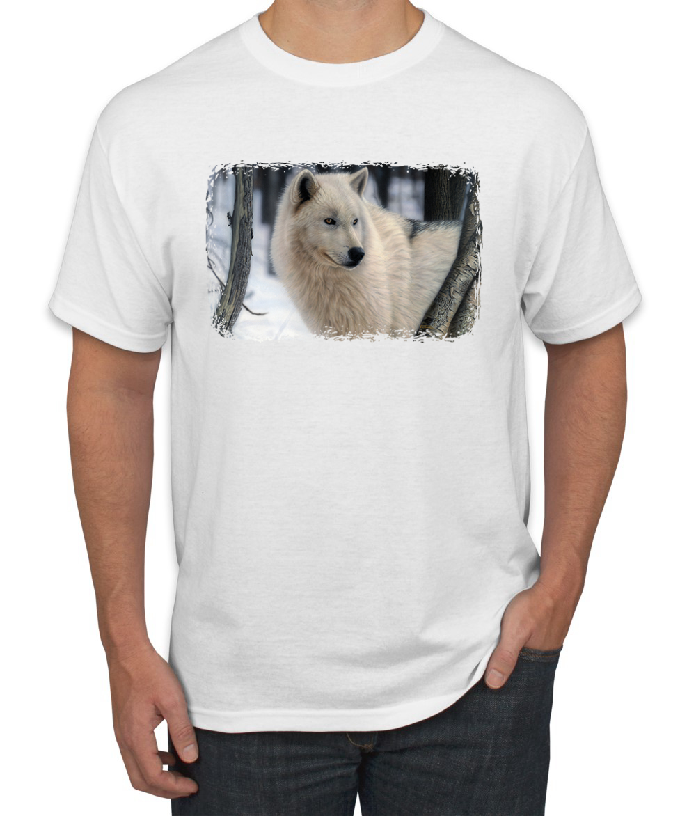 Arctic Prince Wolf Animal Men Graphic Tshirt - Picture 26 of 26