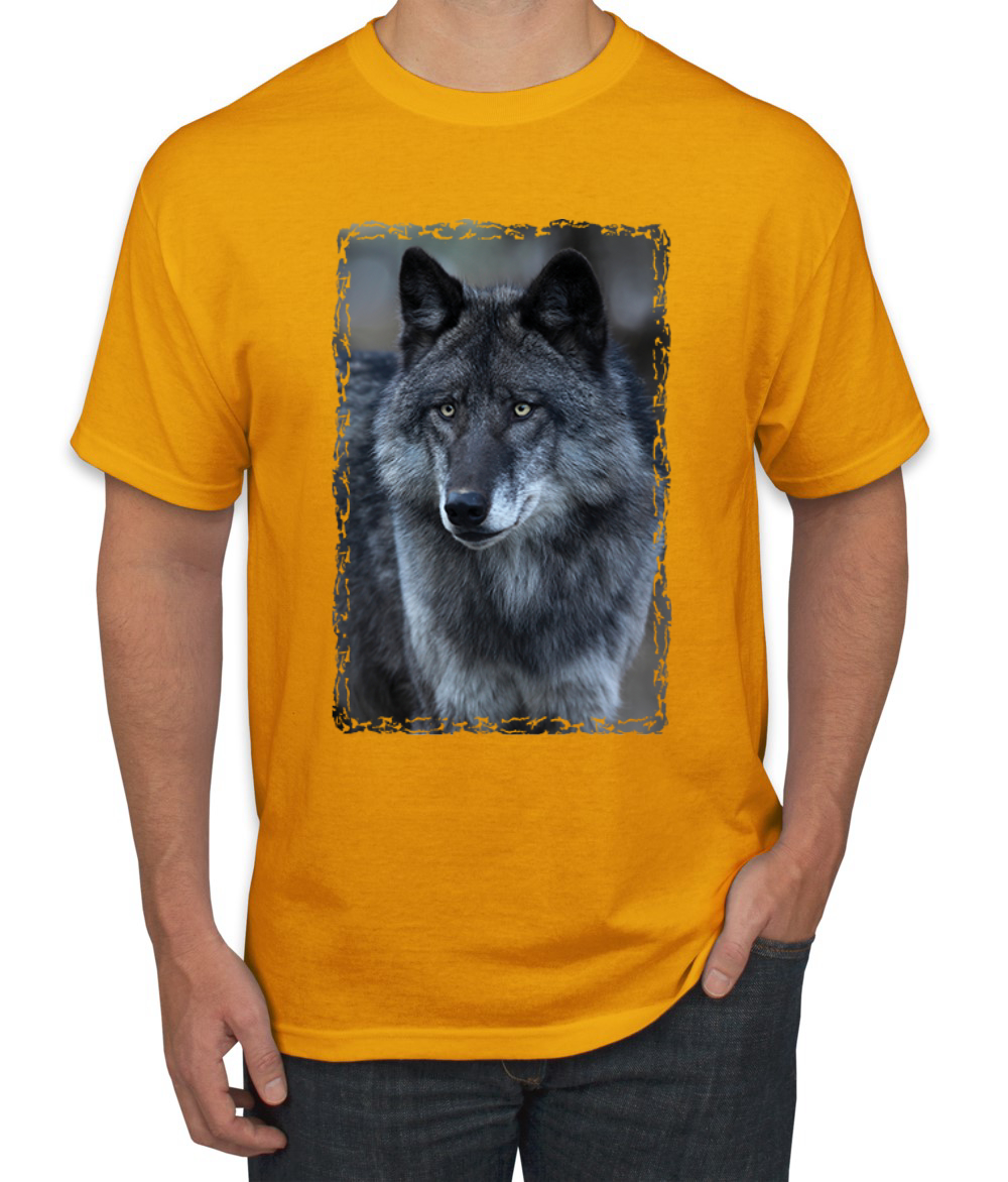 Camiseta gráfica Black Wolf retrato animal hombre - Imagen 7 de 26