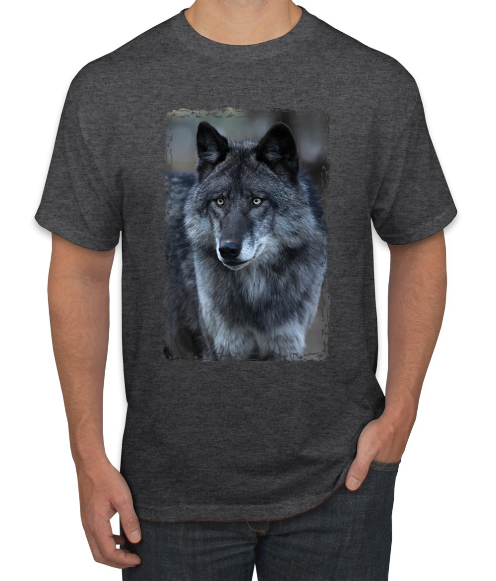 Camiseta gráfica Black Wolf retrato animal hombre - Imagen 8 de 26