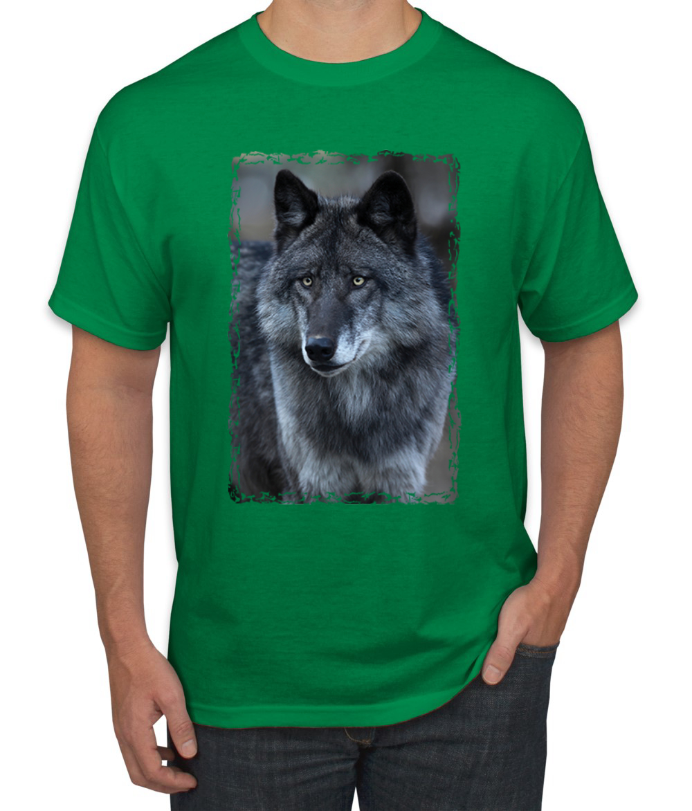Camiseta gráfica Black Wolf retrato animal hombre - Imagen 10 de 26
