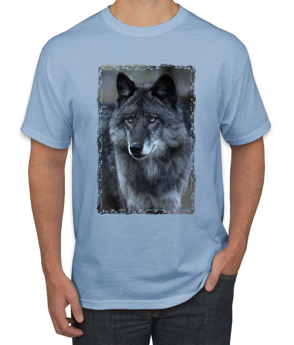 Camiseta gráfica Black Wolf retrato animal hombre - Imagen 11 de 26