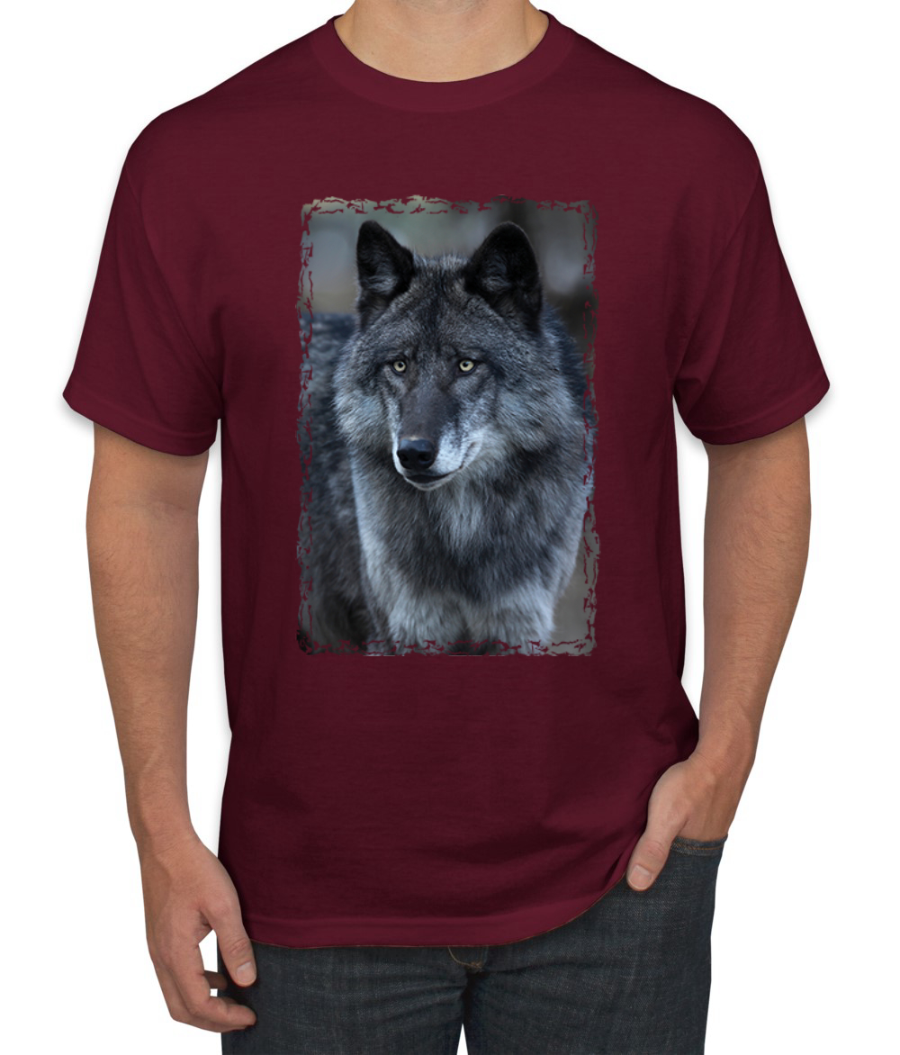 Camiseta gráfica Black Wolf retrato animal hombre - Imagen 14 de 26