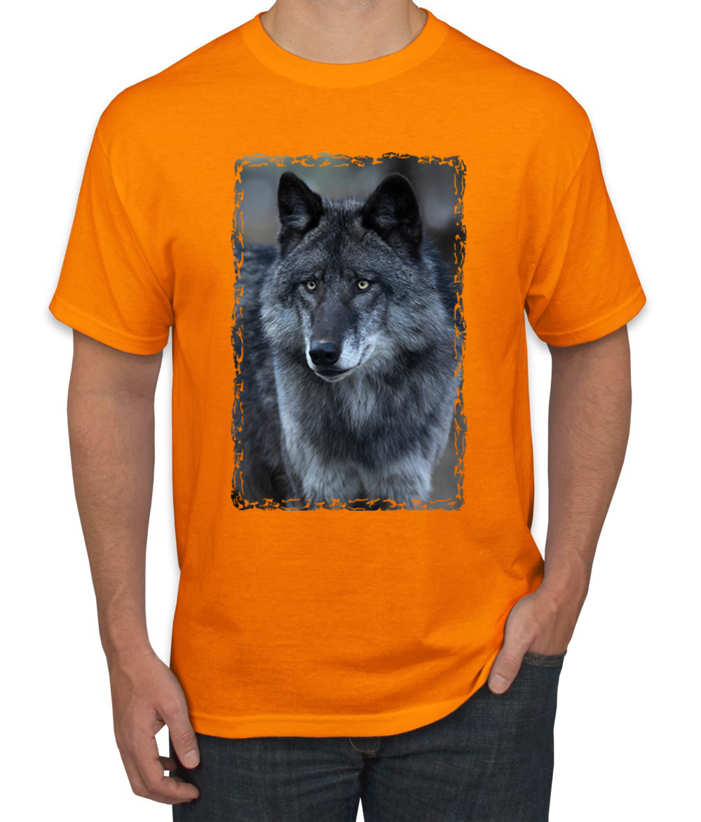 Camiseta gráfica Black Wolf retrato animal hombre - Imagen 18 de 26