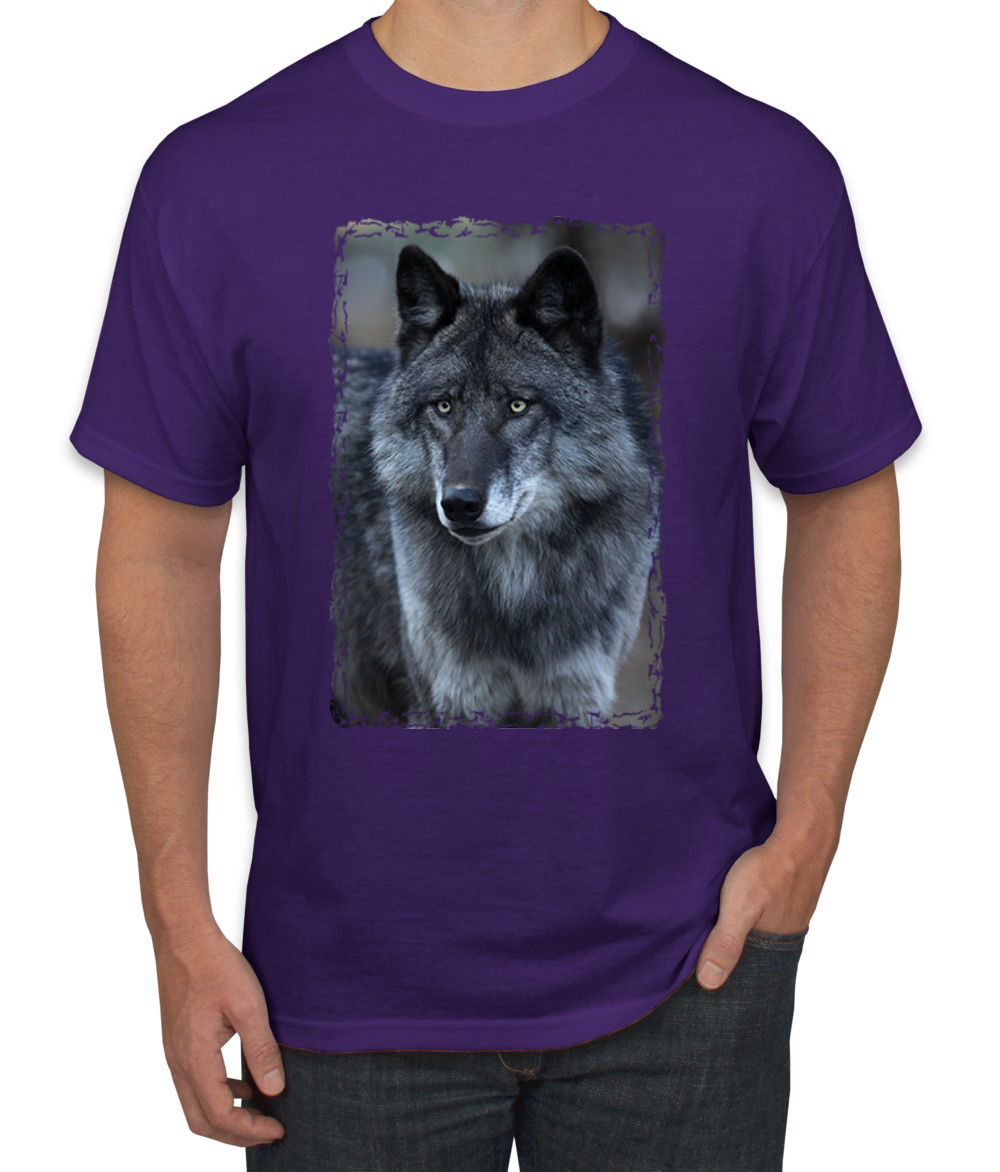 Camiseta gráfica Black Wolf retrato animal hombre - Imagen 19 de 26
