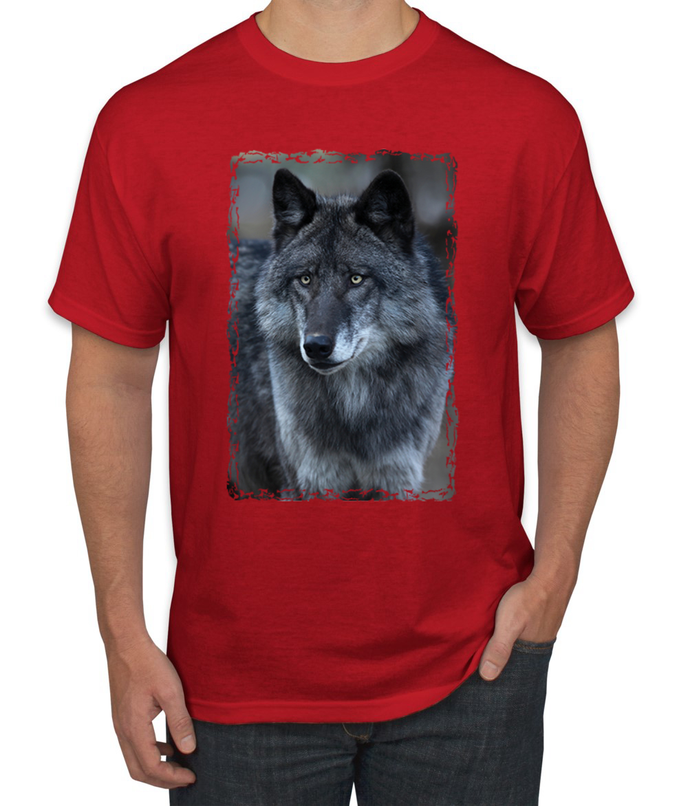 Camiseta gráfica Black Wolf retrato animal hombre - Imagen 20 de 26