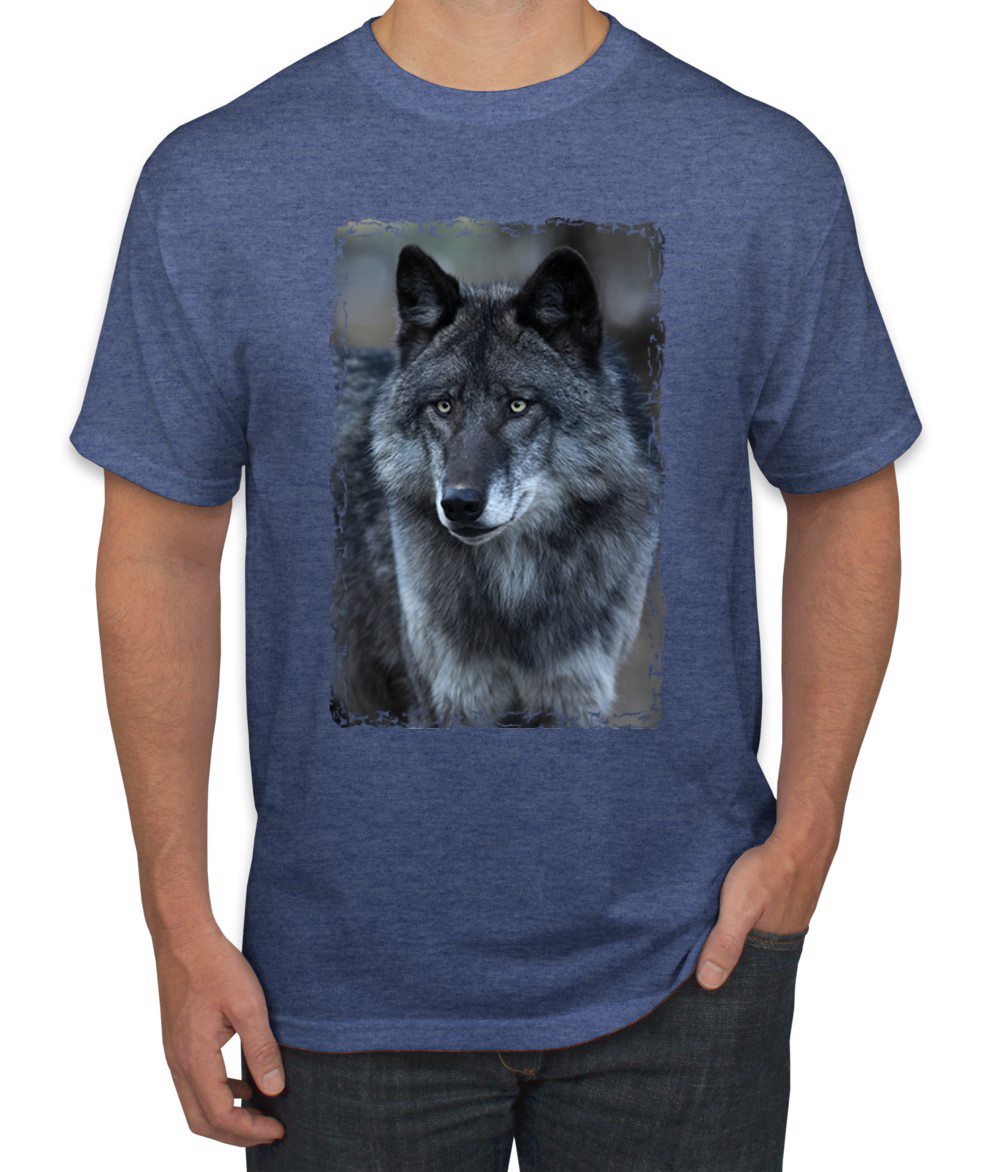 Camiseta gráfica Black Wolf retrato animal hombre - Imagen 23 de 26