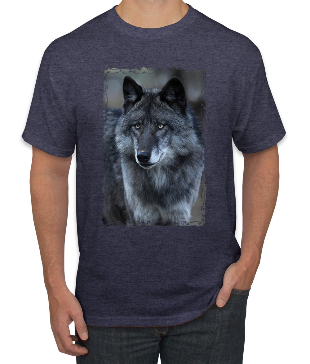 Camiseta gráfica Black Wolf retrato animal hombre - Imagen 24 de 26