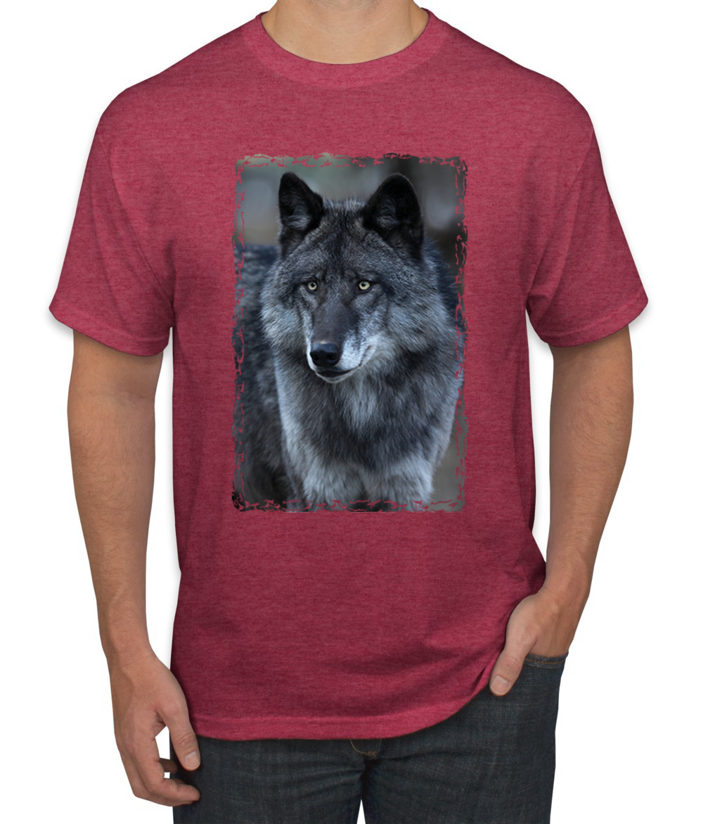 Camiseta gráfica Black Wolf retrato animal hombre - Imagen 25 de 26