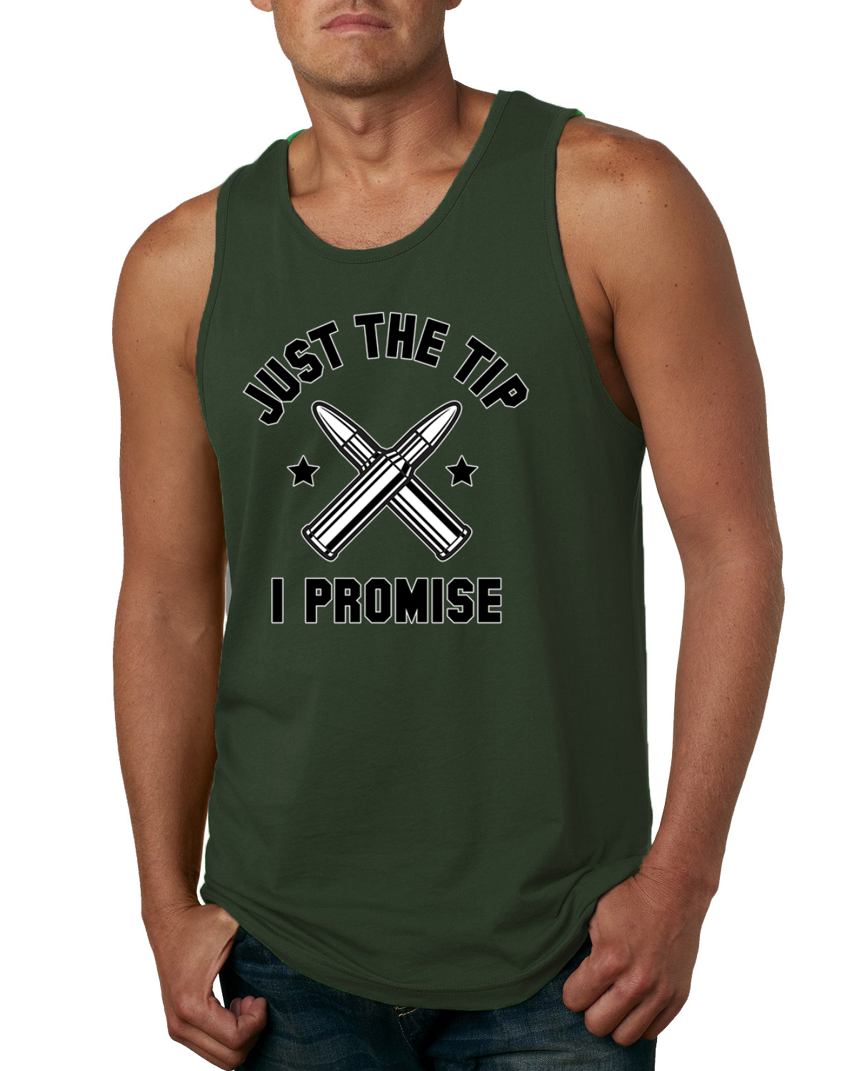 Camiseta sin mangas Just The Tip I Promise American Pride para hombre - Imagen 4 de 9