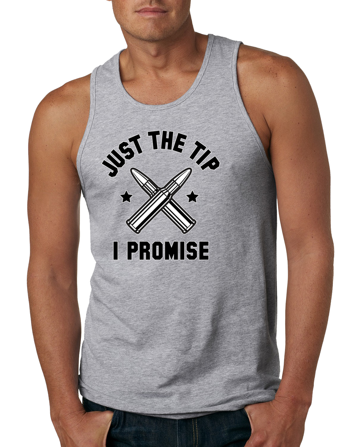 Camiseta sin mangas Just The Tip I Promise American Pride para hombre - Imagen 5 de 9