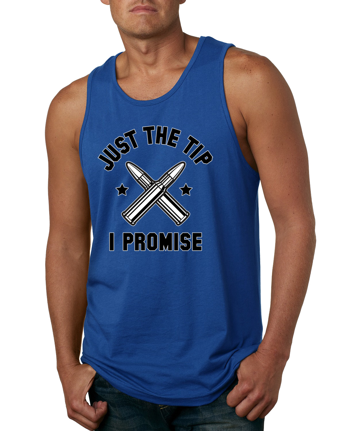 Camiseta sin mangas Just The Tip I Promise American Pride para hombre - Imagen 8 de 9
