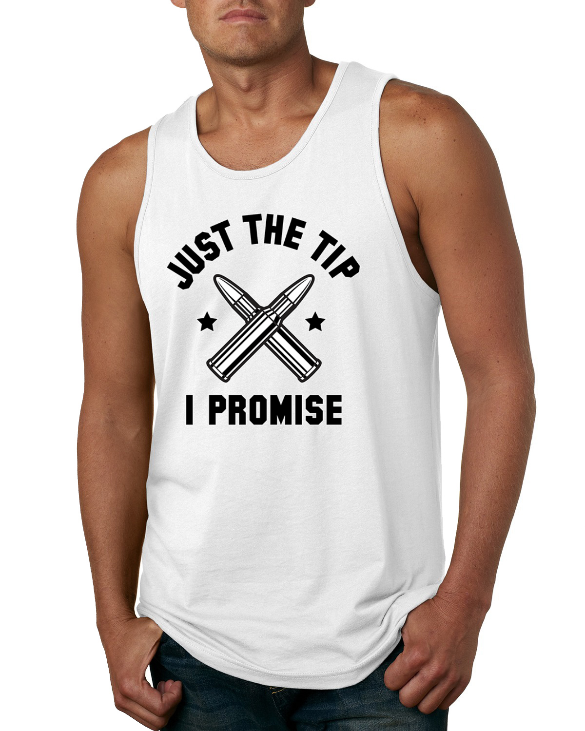 Camiseta sin mangas Just The Tip I Promise American Pride para hombre - Imagen 9 de 9