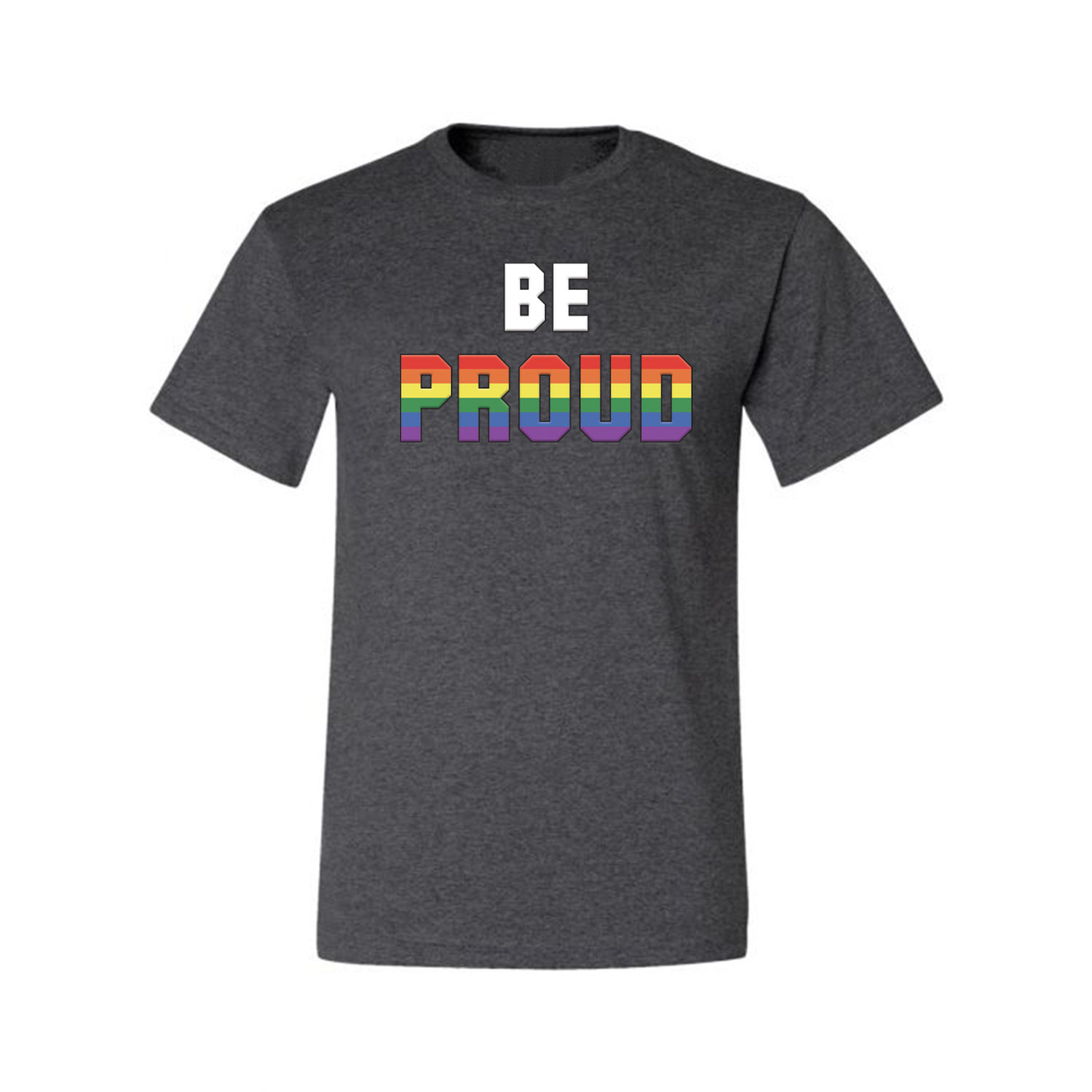 Camiseta gráfica Be Proud LGBTQ Pride Rainbow gay lesbiana bisexual transgénero - Imagen 7 de 22