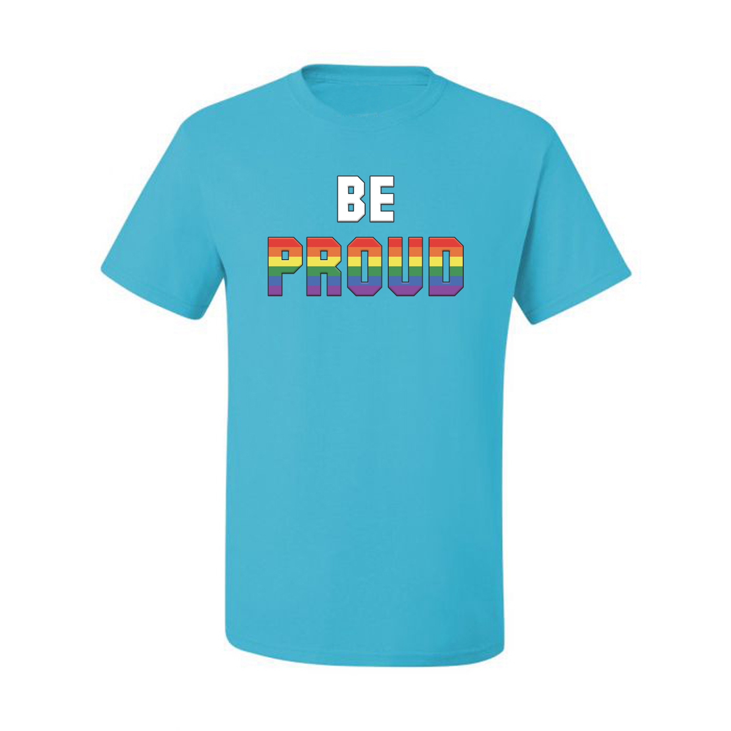 Camiseta gráfica Be Proud LGBTQ Pride Rainbow gay lesbiana bisexual transgénero - Imagen 12 de 22