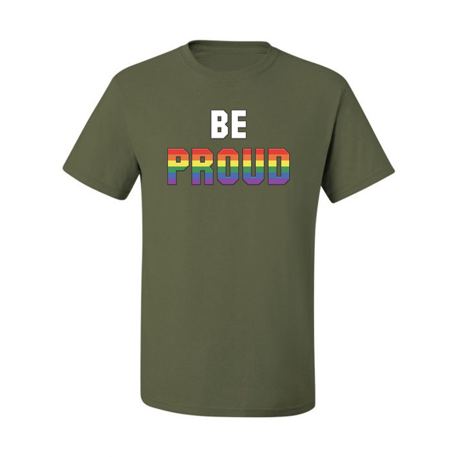 Camiseta gráfica Be Proud LGBTQ Pride Rainbow gay lesbiana bisexual transgénero - Imagen 14 de 22