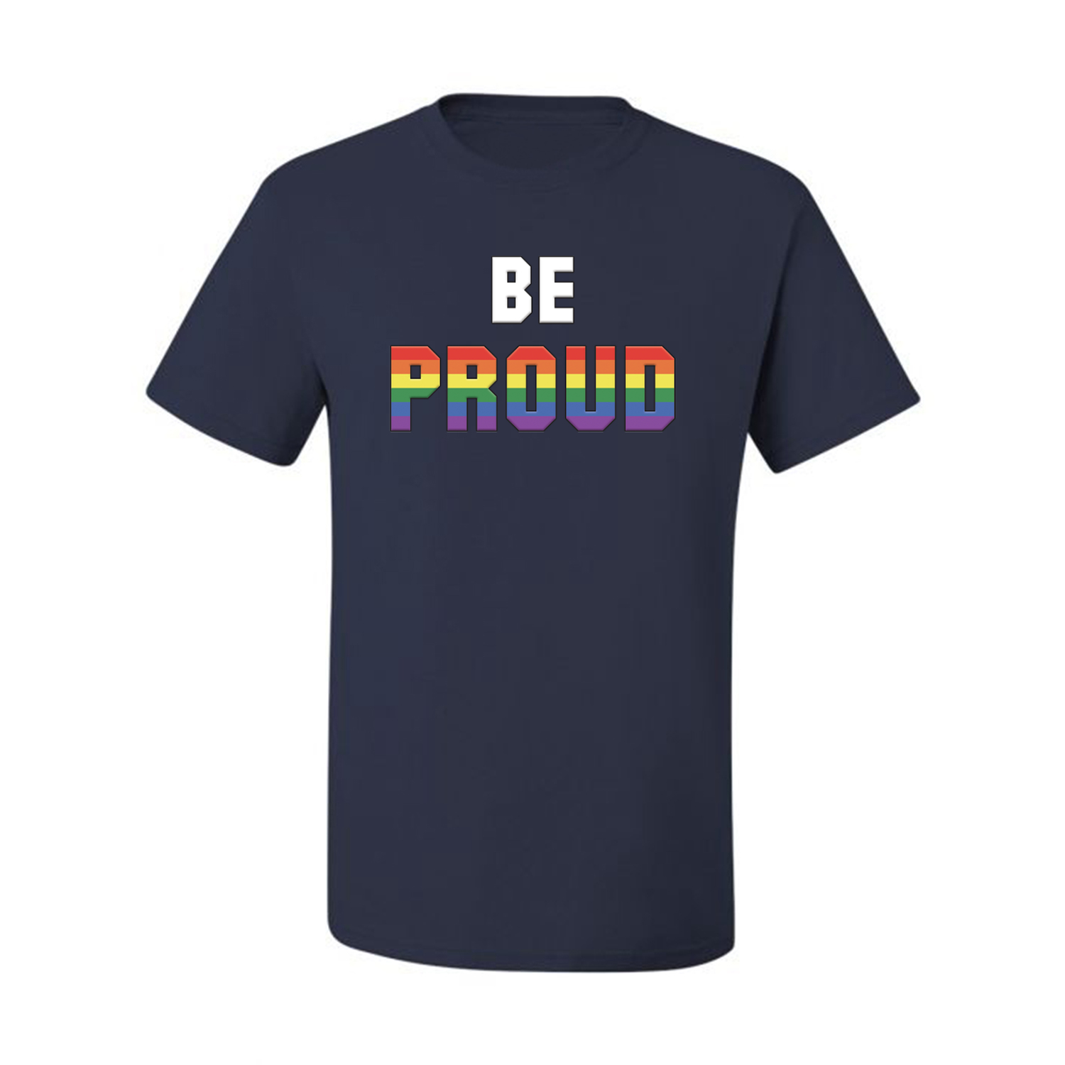 Camiseta gráfica Be Proud LGBTQ Pride Rainbow gay lesbiana bisexual transgénero - Imagen 15 de 22