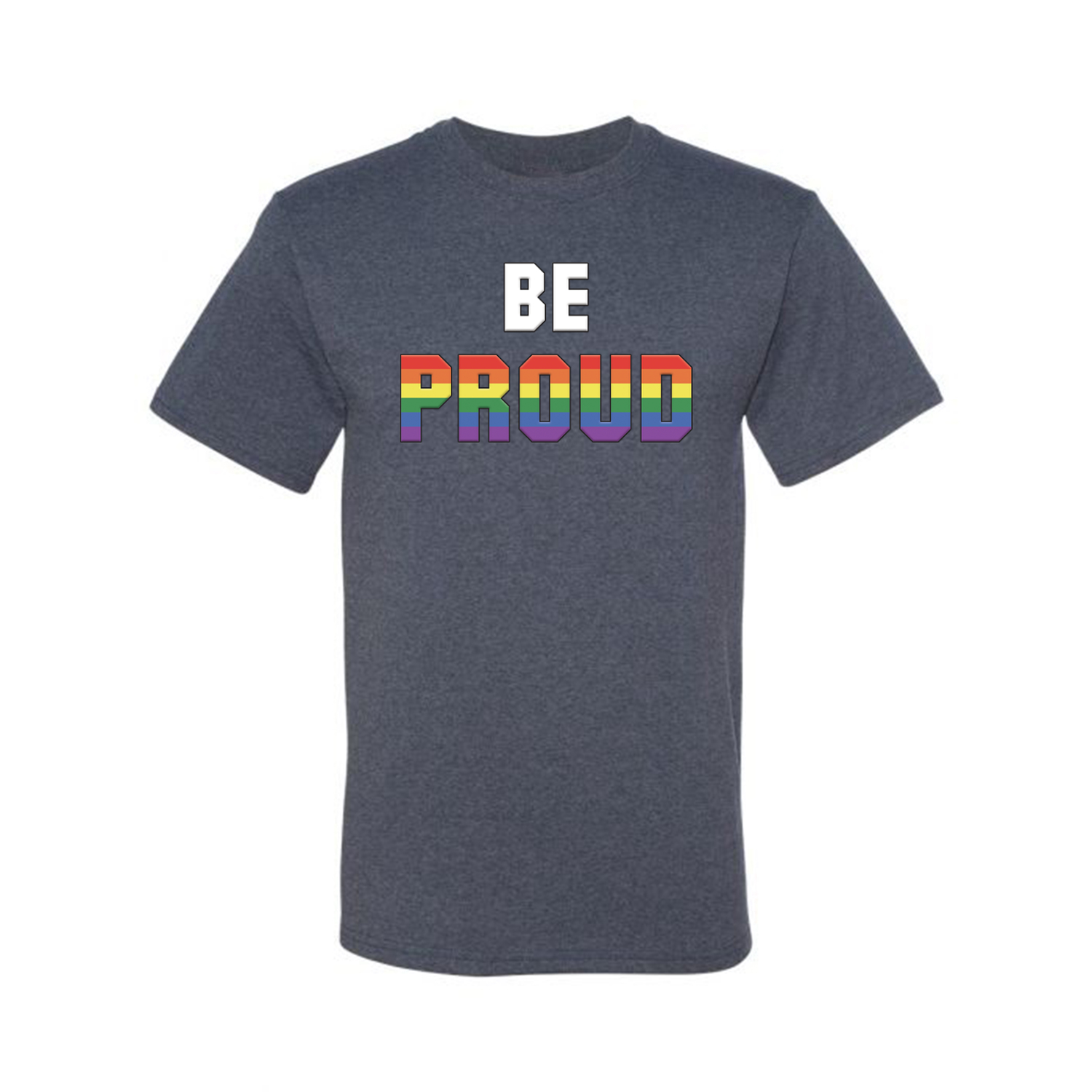 Camiseta gráfica Be Proud LGBTQ Pride Rainbow gay lesbiana bisexual transgénero - Imagen 19 de 22