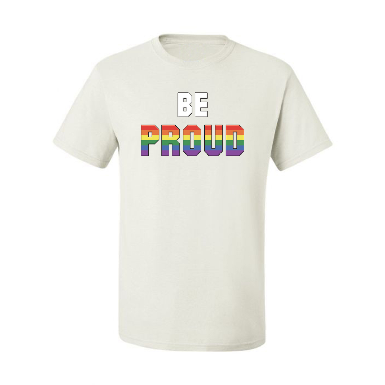 Camiseta gráfica Be Proud LGBTQ Pride Rainbow gay lesbiana bisexual transgénero - Imagen 22 de 22