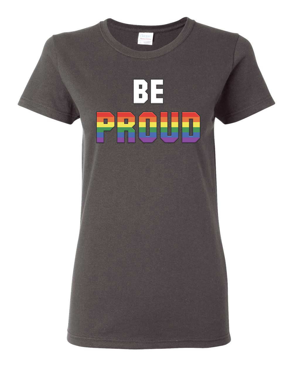 Be Proud LGBTQ Pride Rainbow Gay Lesbian Bisexual Transgender Graphic Shirt - Picture 4 of 15