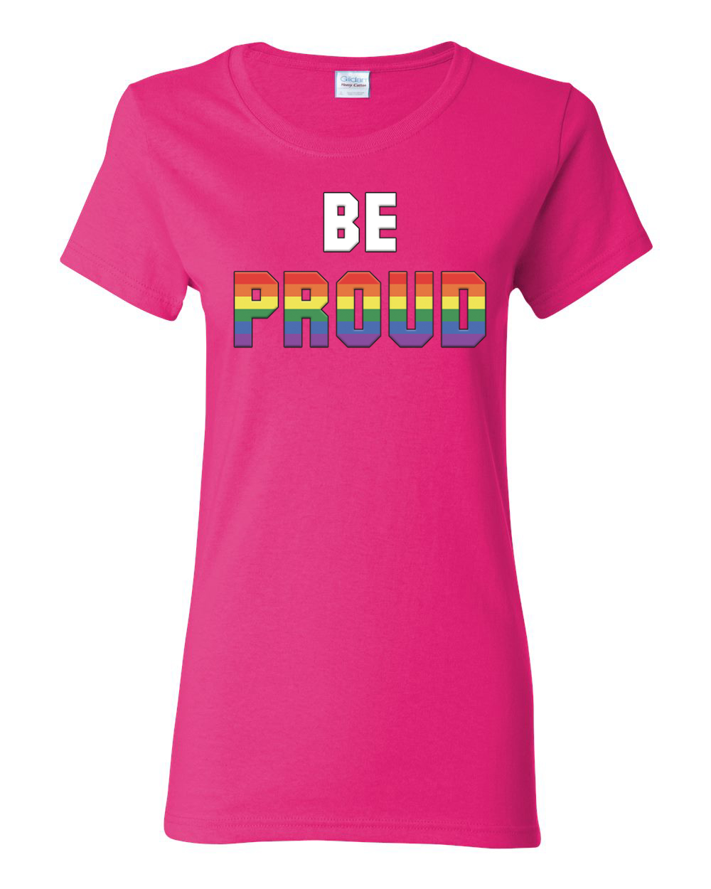 Be Proud LGBTQ Pride Rainbow Gay Lesbian Bisexual Transgender Graphic Shirt - Picture 6 of 15