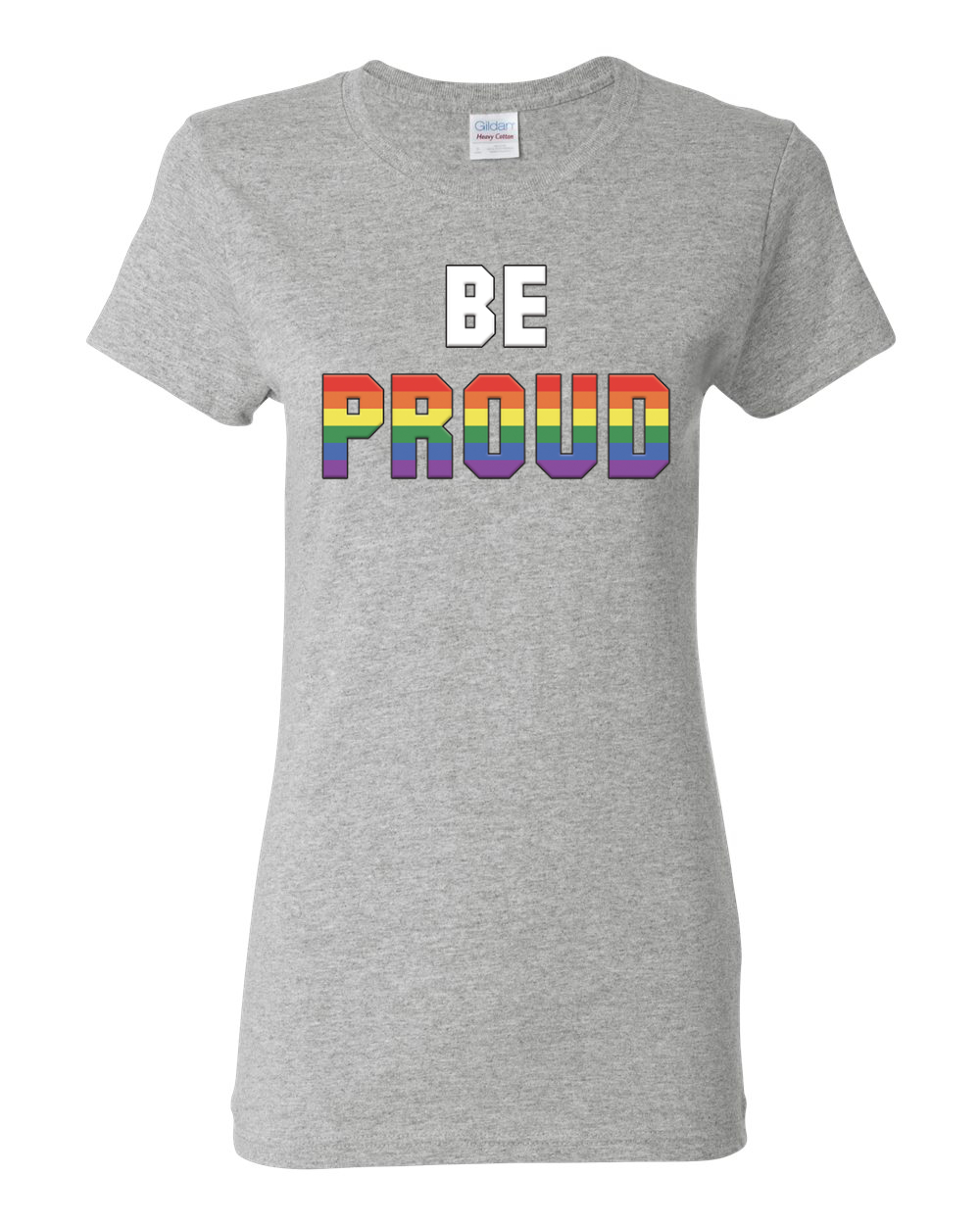 Be Proud LGBTQ Pride Rainbow Gay Lesbian Bisexual Transgender Graphic Shirt - Picture 7 of 15