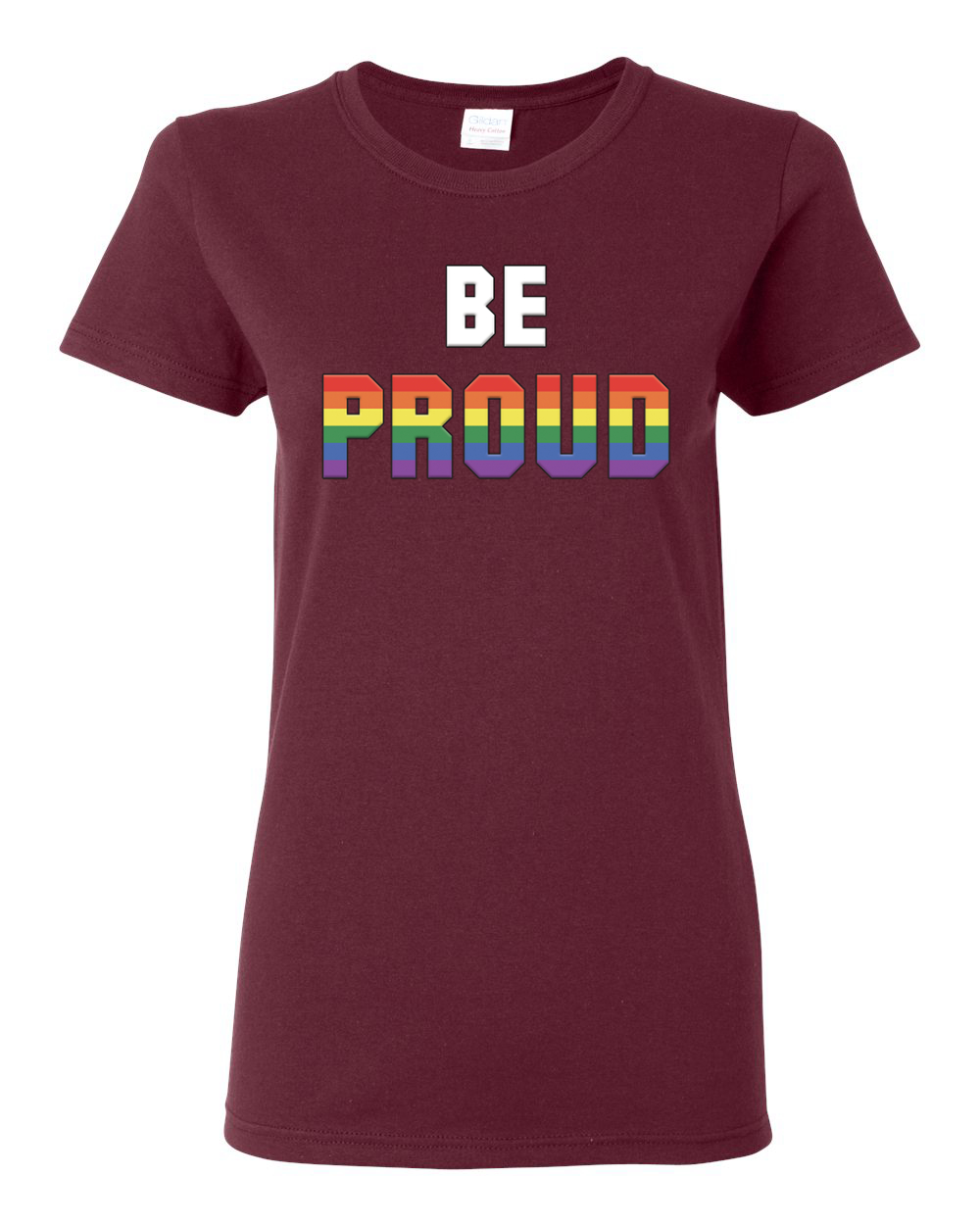 Be Proud LGBTQ Pride Rainbow Gay Lesbian Bisexual Transgender Graphic Shirt - Picture 10 of 15