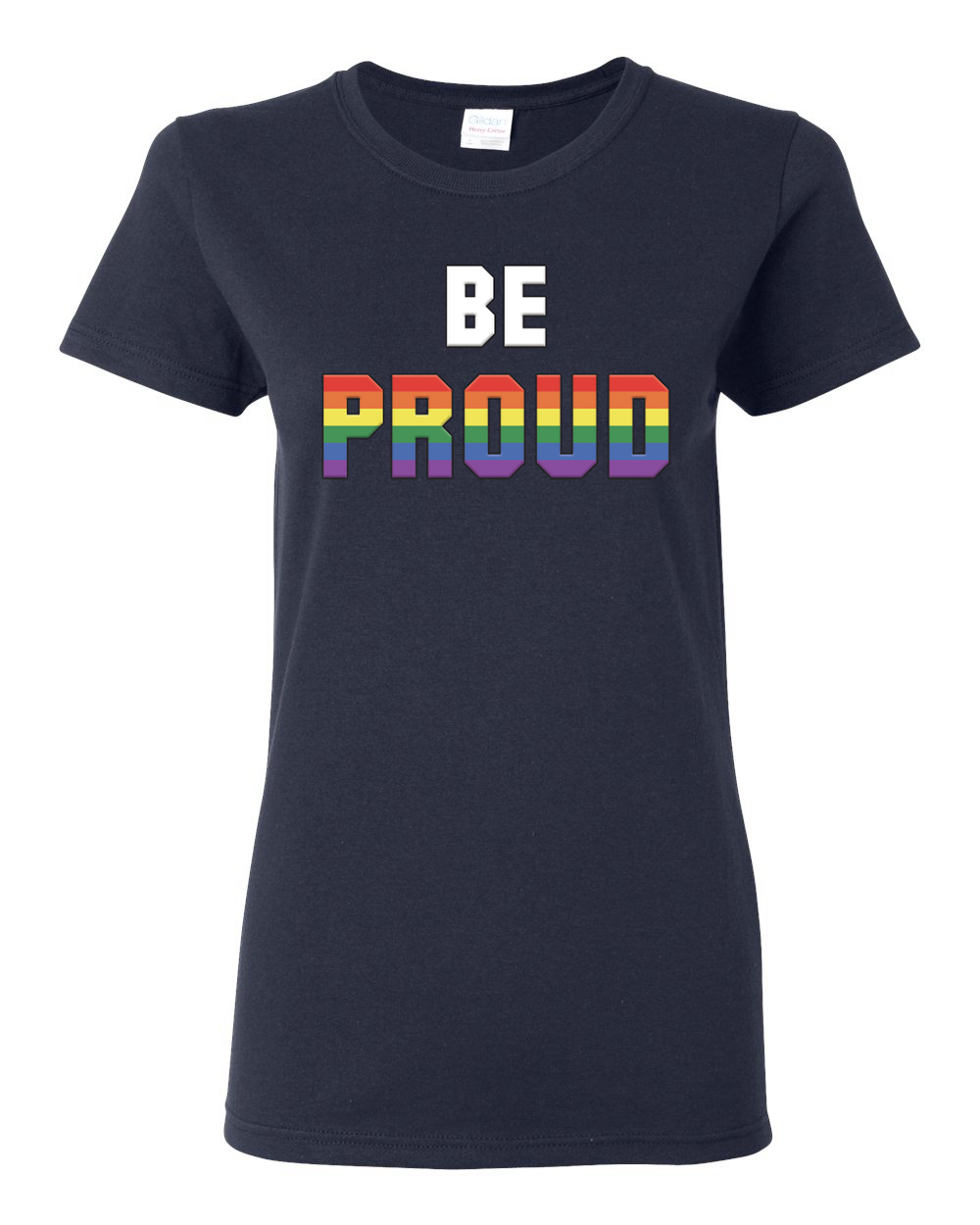 Be Proud LGBTQ Pride Rainbow Gay Lesbian Bisexual Transgender Graphic Shirt - Picture 11 of 15