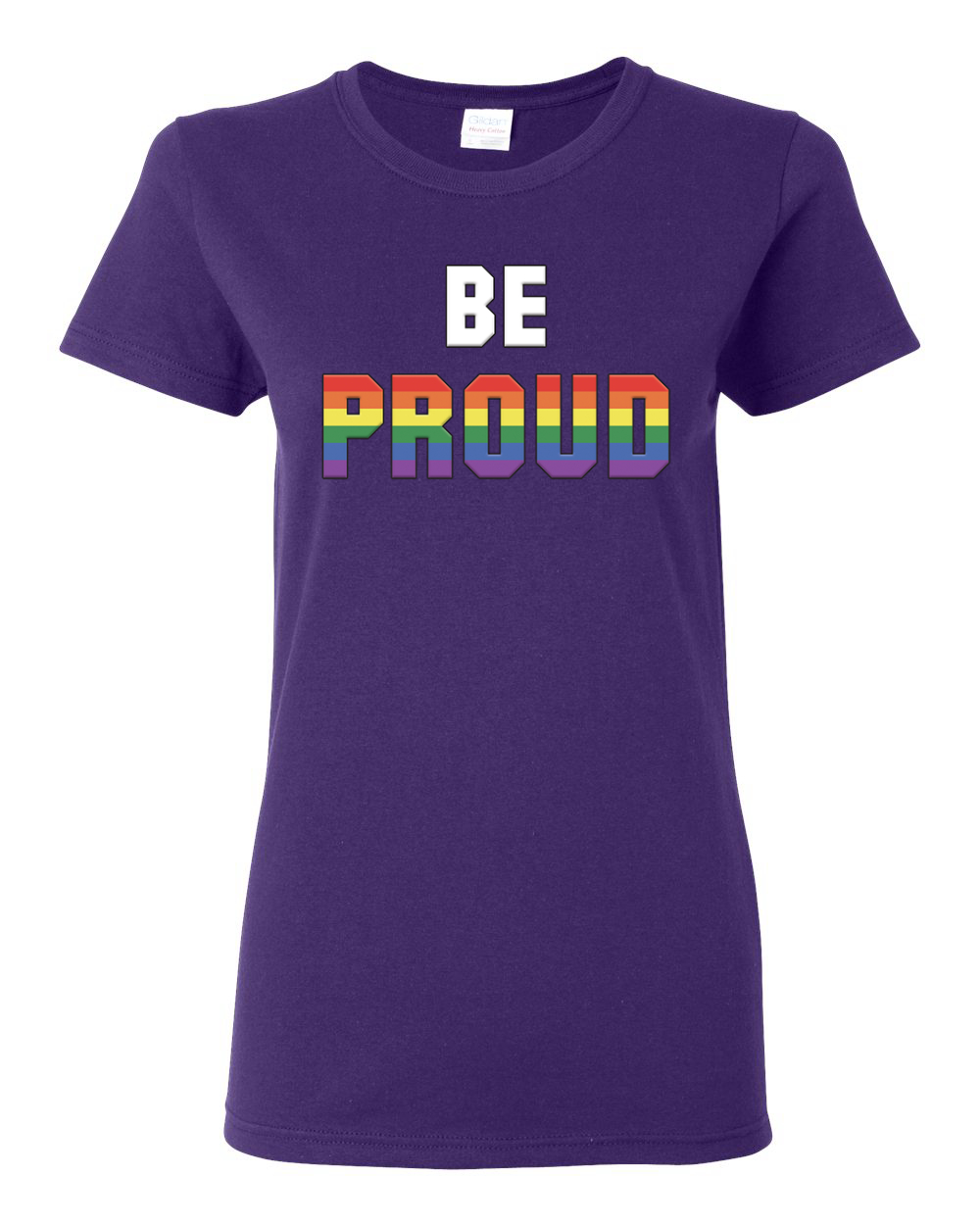 Be Proud LGBTQ Pride Rainbow Gay Lesbian Bisexual Transgender Graphic Shirt - Picture 12 of 15