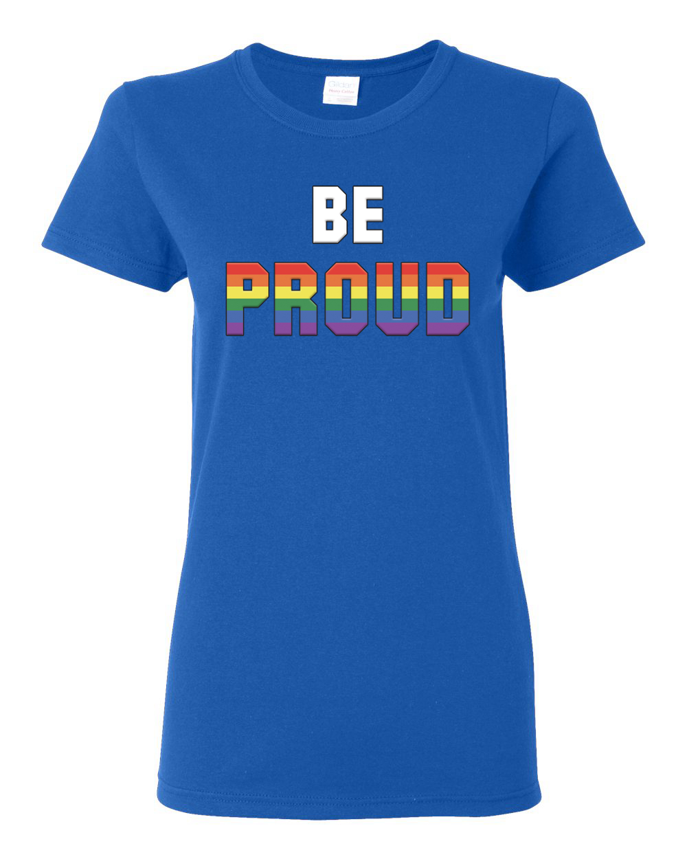 Be Proud LGBTQ Pride Rainbow Gay Lesbian Bisexual Transgender Graphic Shirt - Picture 13 of 15